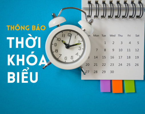 Thời khóa biểu Tháng 8 năm 2024